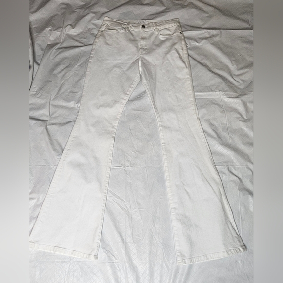 FRAME  Le High Flare White High Rise Jeans SZ 31 - Picture 2 of 6
